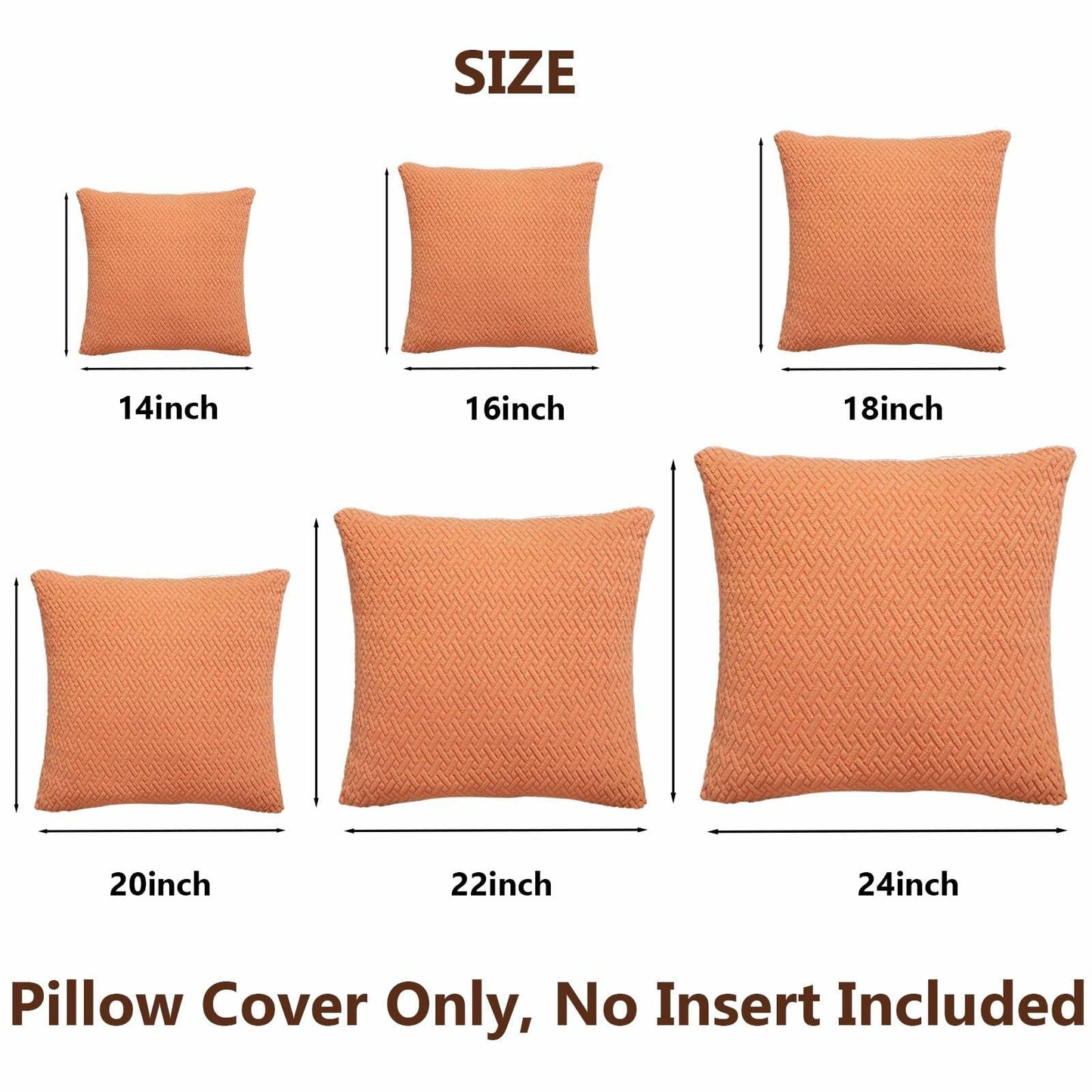 Yoovat Throw Pillow Cover 16x16 inch Sea Blue Texture Polyester