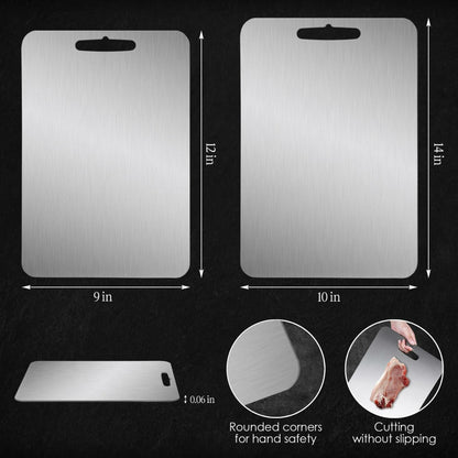 GAUDORA Titanium Cutting Board Non Slip Dishwasher Safe 14x10 in