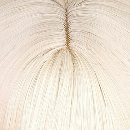 Wiggy Mermaid Black Bride Wig 17.7" Medium Long Straight Black with Bun