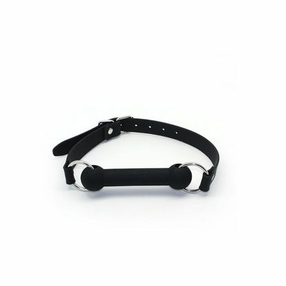 SMspade Sex Mouth Gag Bit Dog Bone Black BDSM Bondage Restraint