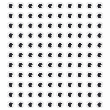 humyeam 1000pcs 8mm White Self-Adhesive Googly Wiggle Eyes for Crafts