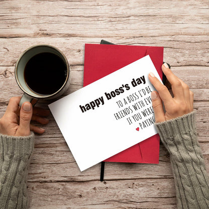 Ogeby Funny Boss’s Day Card for Men & Women | Cute Appreciation Gift