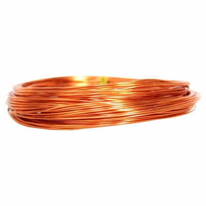 50ft Orange Aluminum Craft Wire 18 Gauge 1mm Bendable Sculpting Wire