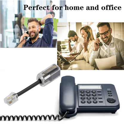 Ubramac RJ9 4P4C Telephone Handset Cord Coiled Wire 20 Pack 8ft/1.4ft