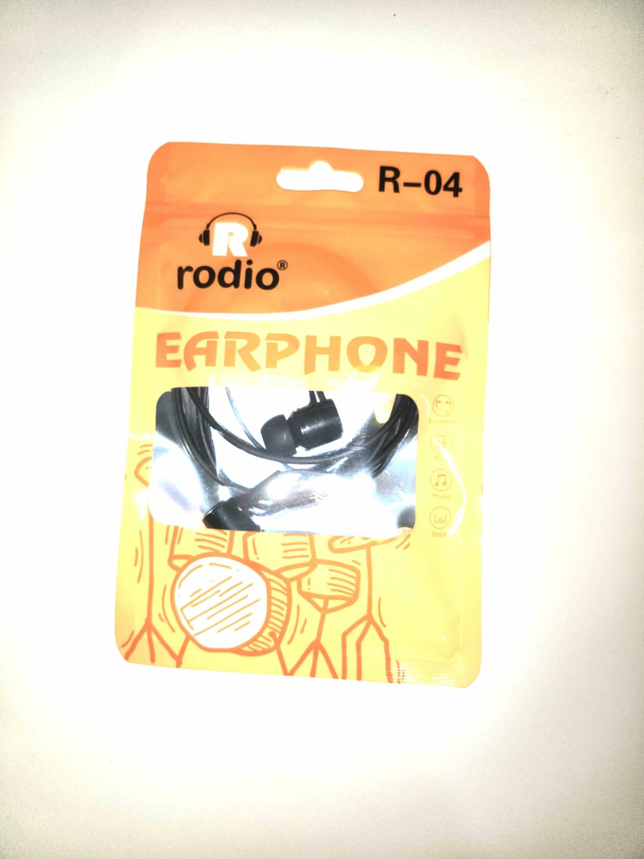 Generic RODIO Wired Earphones with Mic White Premium Affordable India