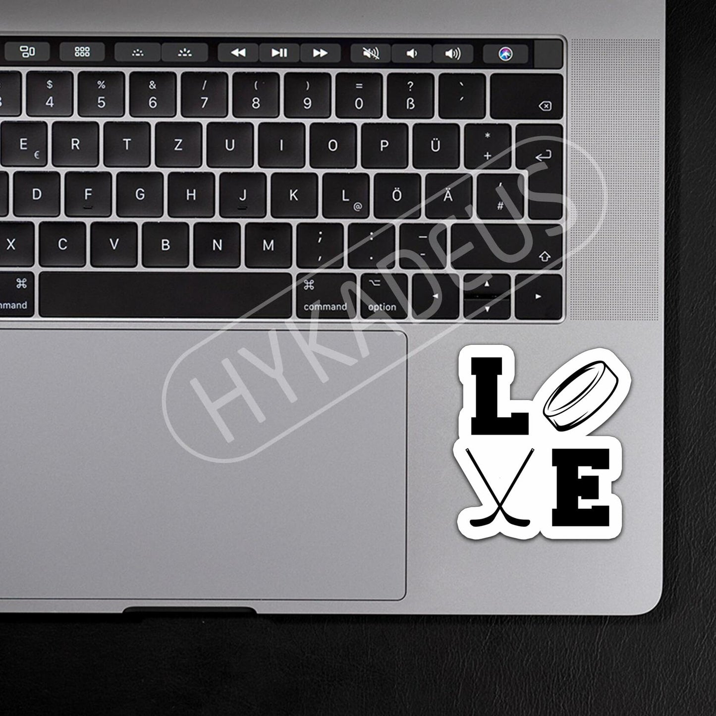 Love Hockey Stickers 3pcs Waterproof Vinyl Decals Laptop Bottle Helmet