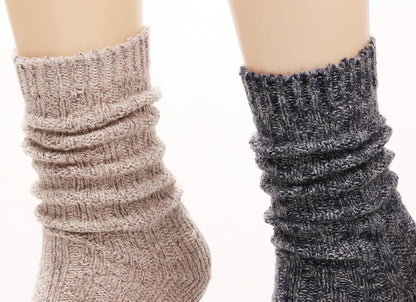 3 Pairs Women’s Winter Wool Cable Knit Knee High Boot Socks Size 5-11