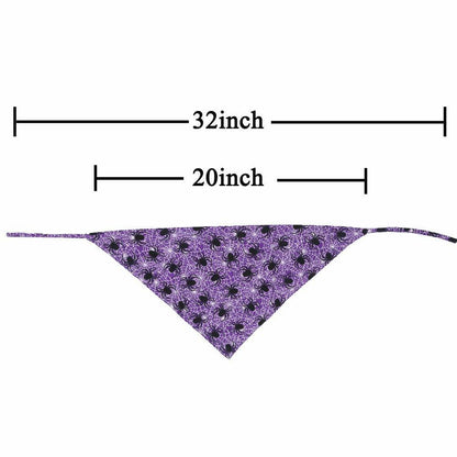 KZHAREEN 2 Pack Halloween Dog Bandana Reversible Triangle Scarf Large