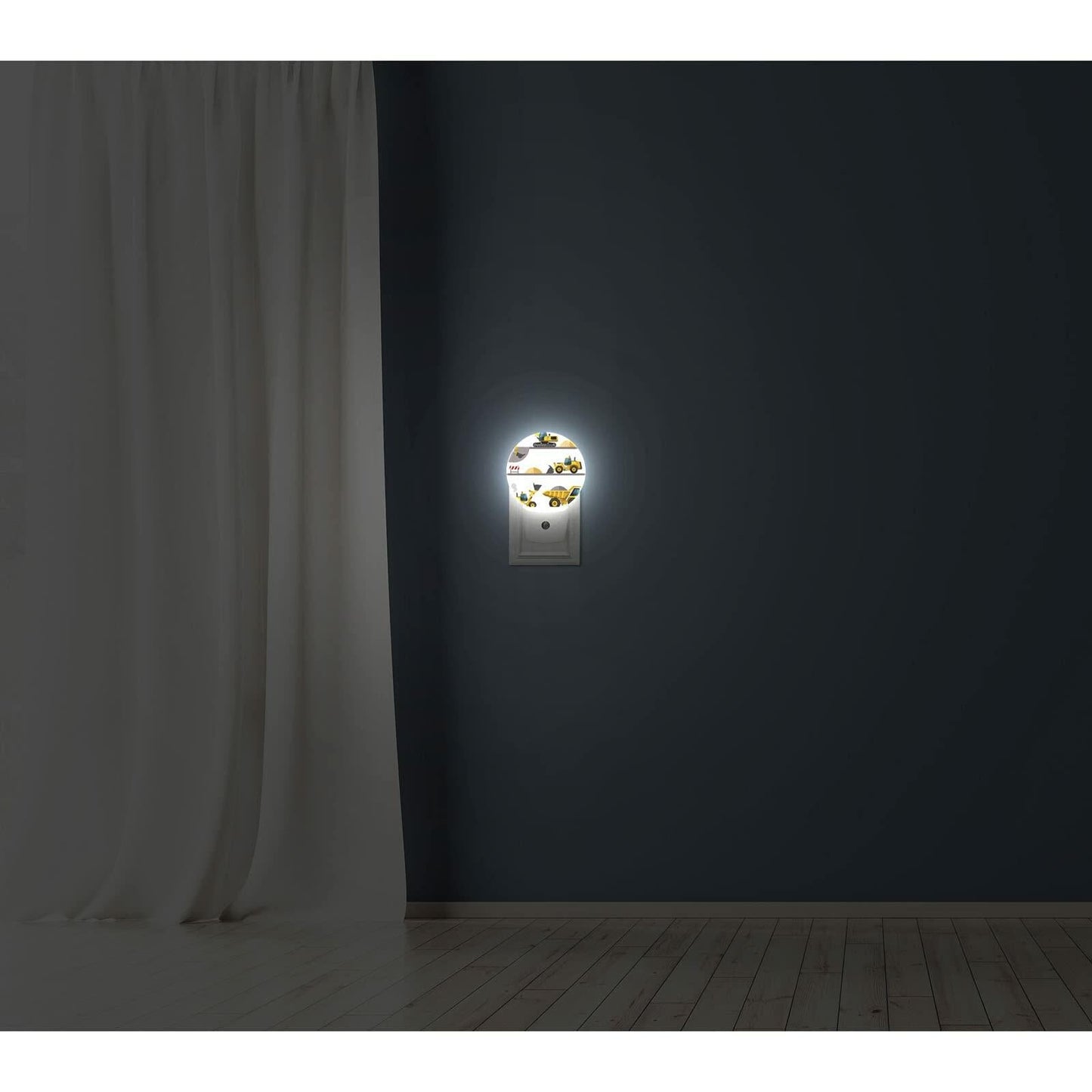 Axayaz Construction Truck Plug In Night Light LED Excavator Loader Lamp