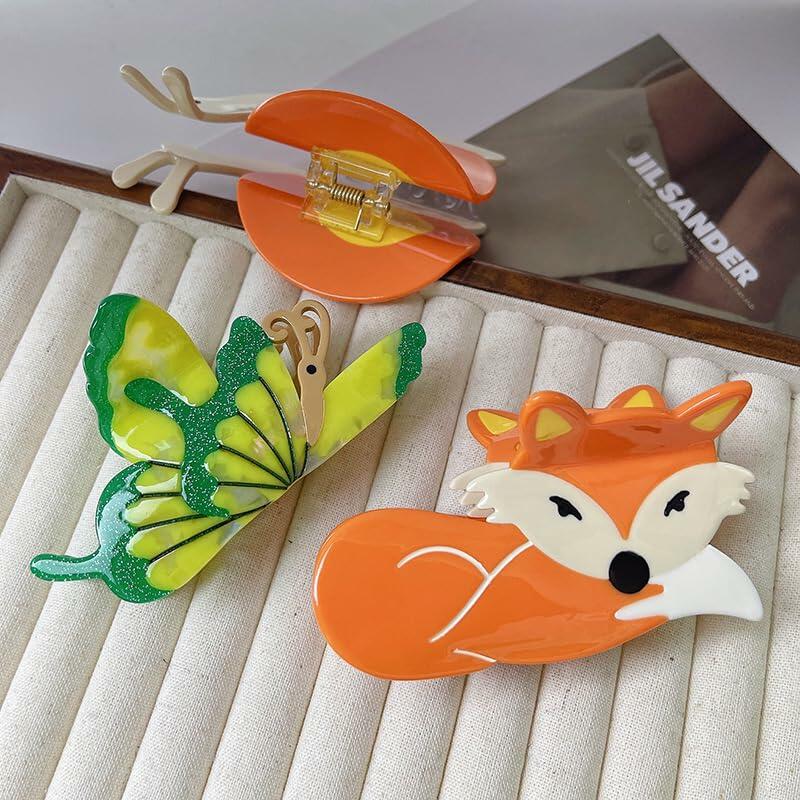 QGMZTNL Snail Gripper Acetate Hair Clip Animal Pattern Fashion Accessory