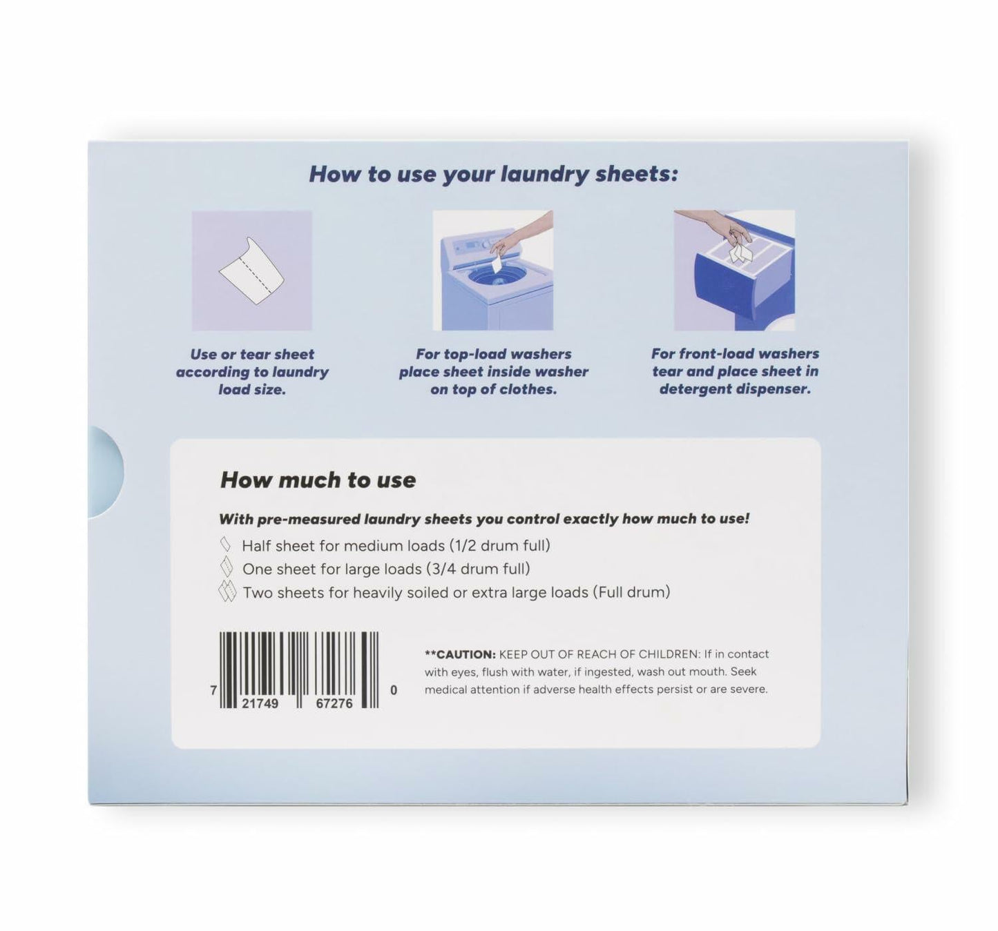 Nature Spin Eco Laundry Detergent Sheets Unscented 30 Count Pack