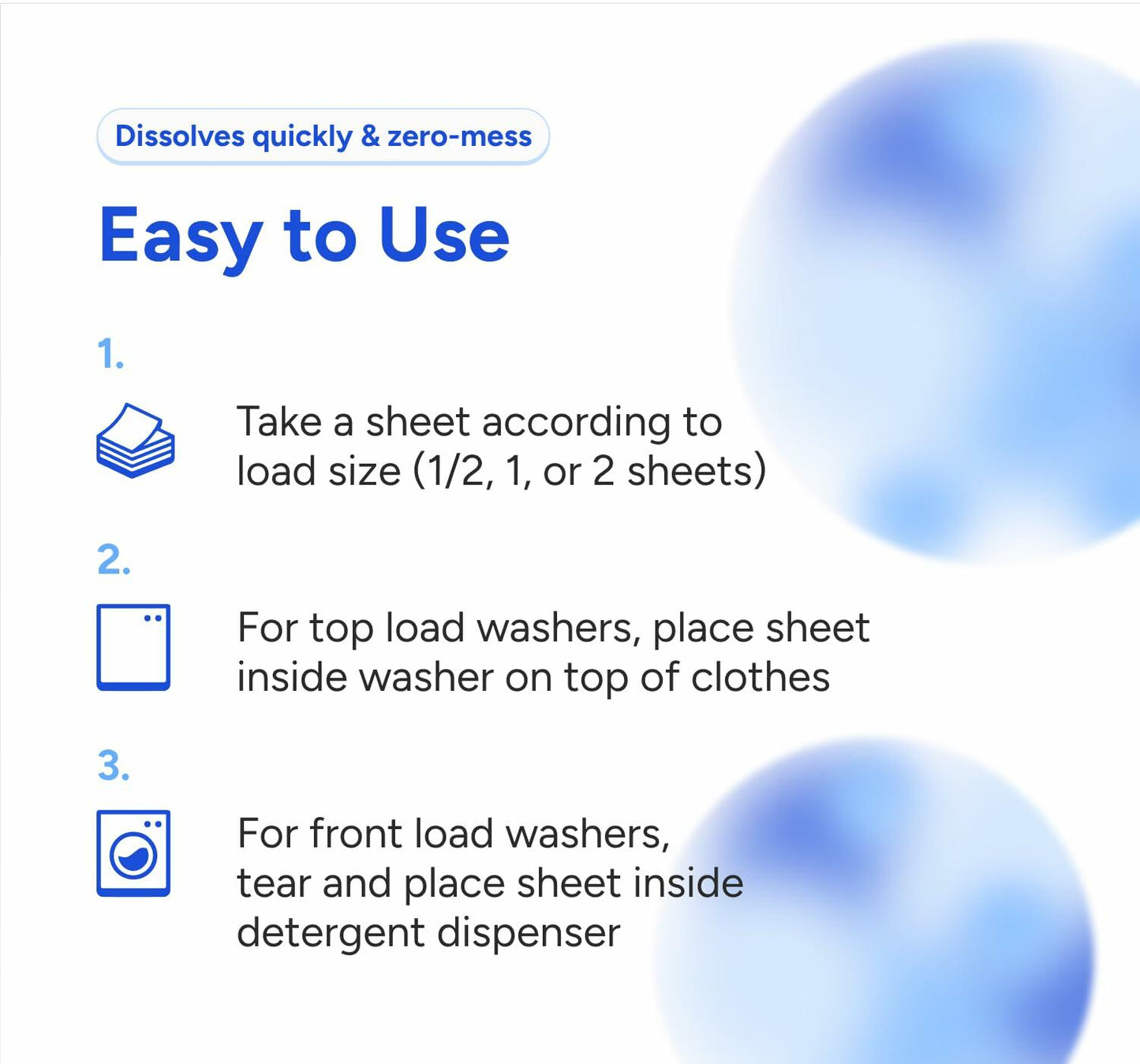 Nature Spin Eco Laundry Detergent Sheets Unscented 30 Count Pack