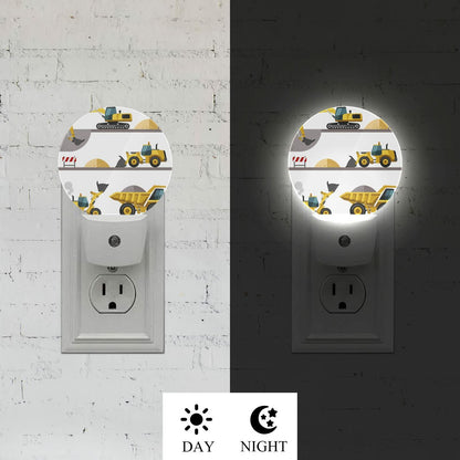 Axayaz Construction Truck Plug In Night Light LED Excavator Loader Lamp