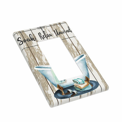 OHZOLLAN Inspirational Quote Rustic Barn Wood Single Rocker Light Switch Cover