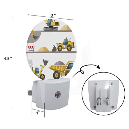 Axayaz Construction Truck Plug In Night Light LED Excavator Loader Lamp