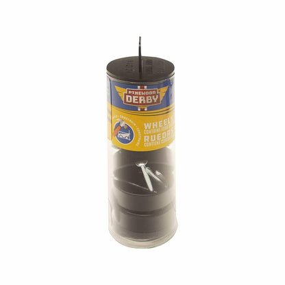 Official Pinewood Derby Wheels and Axles Black 4pcs Set Racing Parts