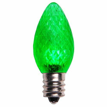 Holiday Light Depot 25 Pack C7 LED Christmas Bulbs Warm White E12 Base