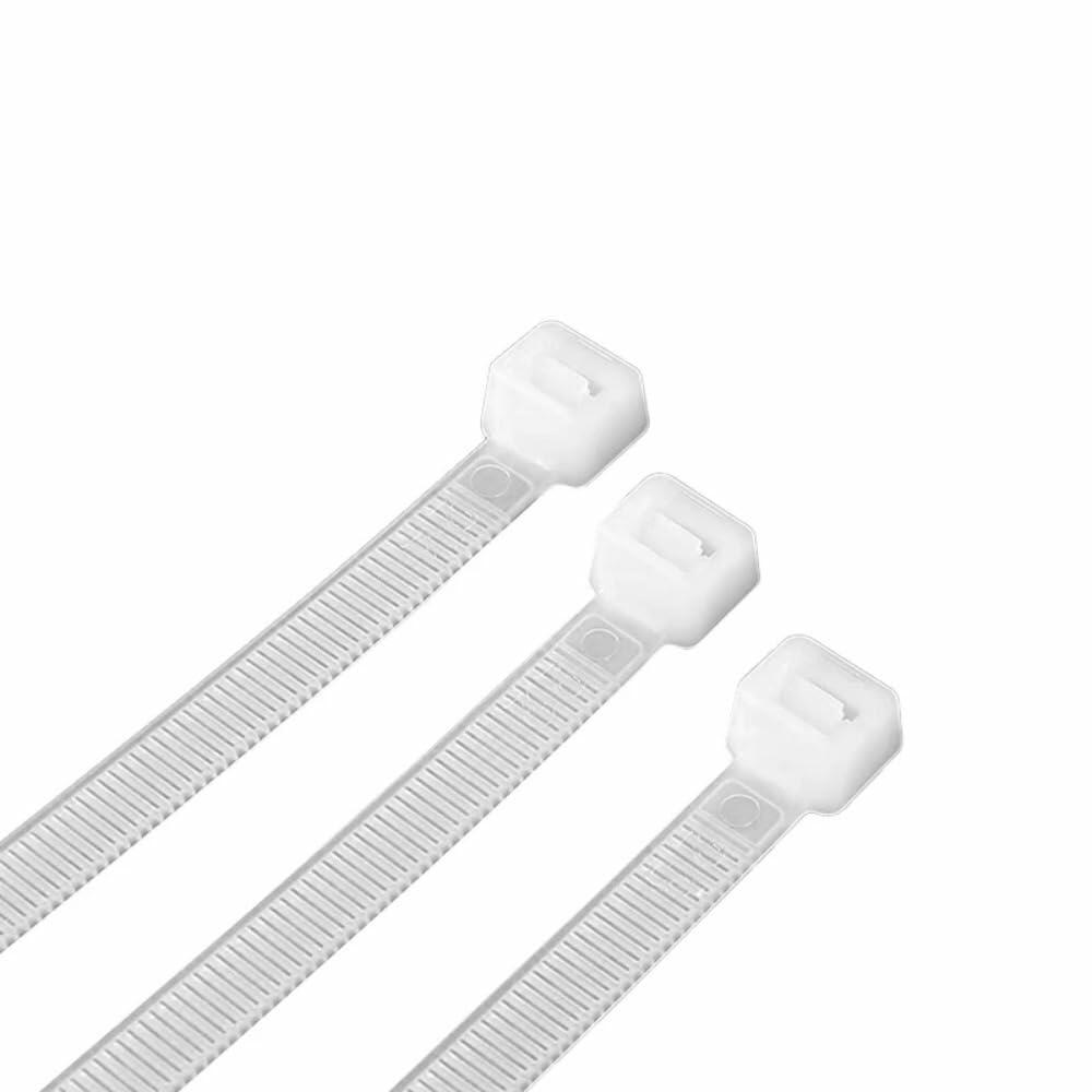 AUHKO 8in Heavy Duty Nylon Zip Cable Ties White 121lbs Tensile Strength