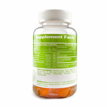 FREEYU Kids Immunity Multivitamin Gummies B12 Zinc Vitamin C 60ct