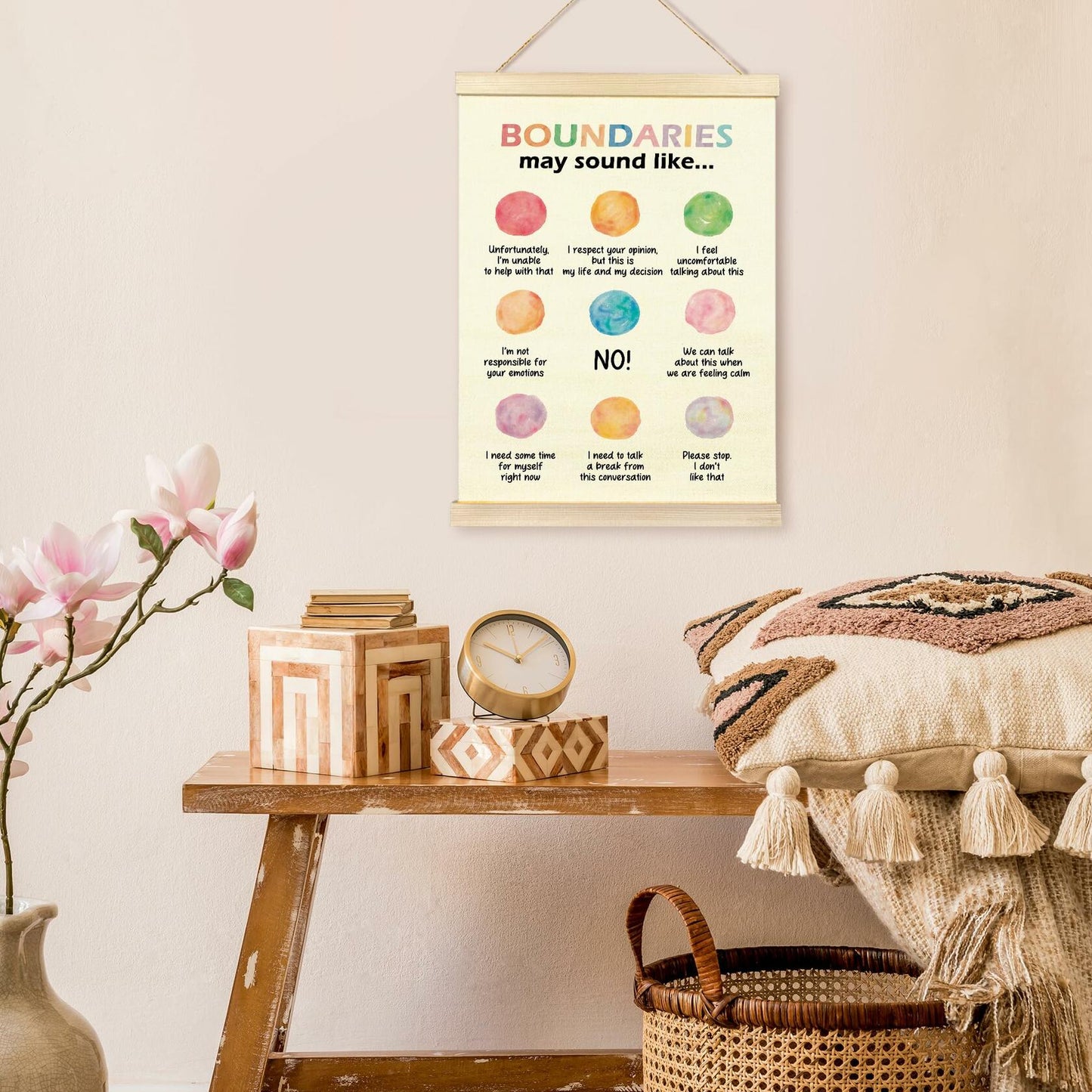 TAEDIN Mental Health Wall Art Poster Hanger Frame School Psychologist