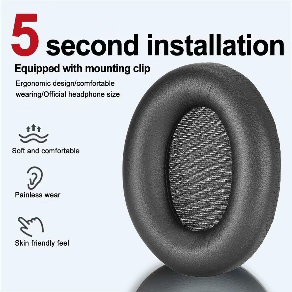 Replacement Earpads for Sony WH-1000XM4 Added Thickness Noise Isolation