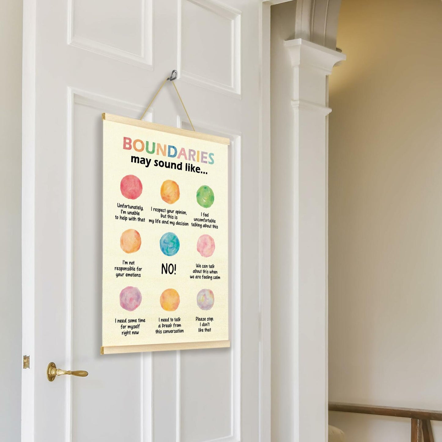 TAEDIN Mental Health Wall Art Poster Hanger Frame School Psychologist
