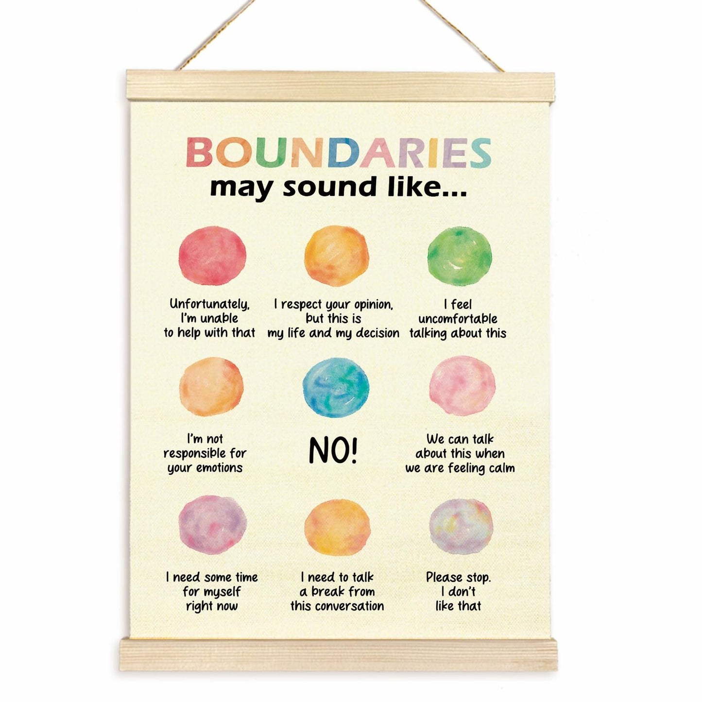 TAEDIN Mental Health Wall Art Poster Hanger Frame School Psychologist