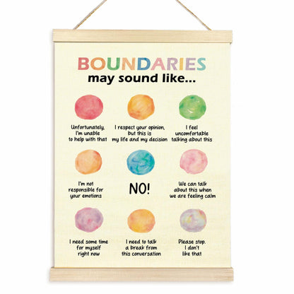 TAEDIN Mental Health Wall Art Poster Hanger Frame School Psychologist