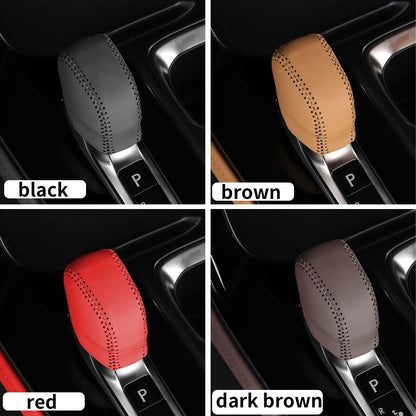 Dragon Art Leather Gear Shift Knob Cover for Lexus NX RX 2022-2023