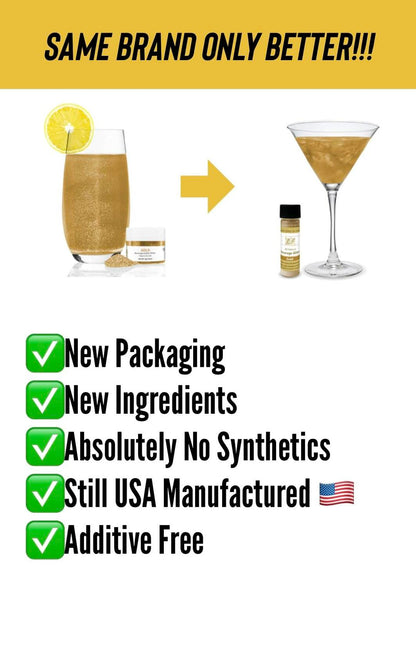 Lux Life Edible Drink Glitter Green Food Grade for Cocktails Wine 4g