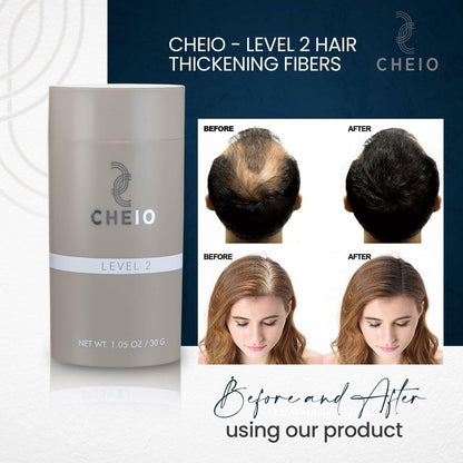 Cheio Hair Thickening Fibers Keratin Level 2 Light Brown 30g Bald Spots