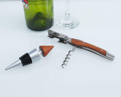 Lutong Professional Wine Opener Corkscrew w/Foil Cutter & Cap Remover Brown