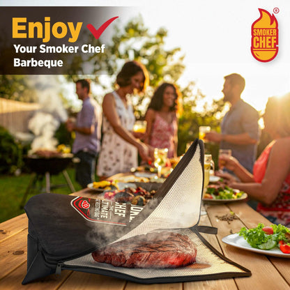 Smoker Chef Ultimate Meat Resting Bag 21" Black BBQ Blanket + 24 Butcher Sheets