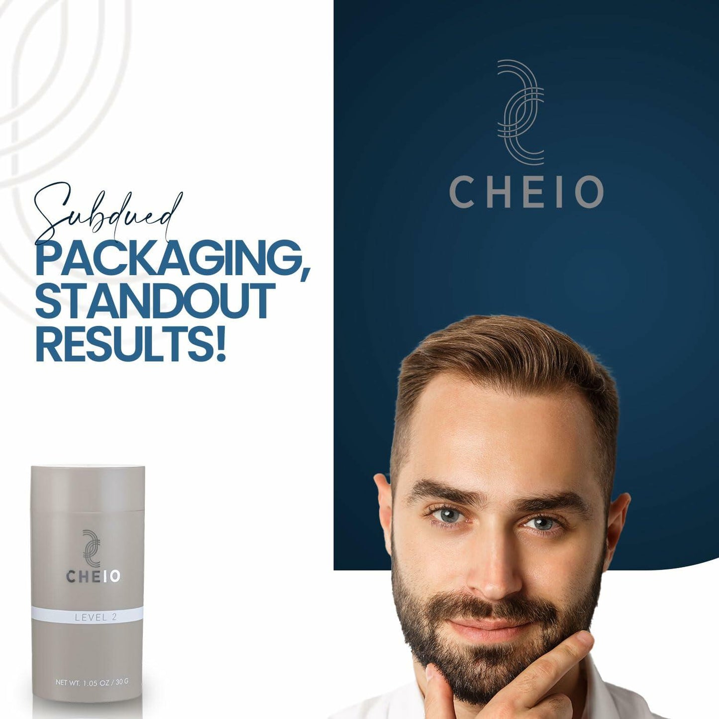 Cheio Hair Thickening Fibers Keratin Level 2 Light Brown 30g Bald Spots
