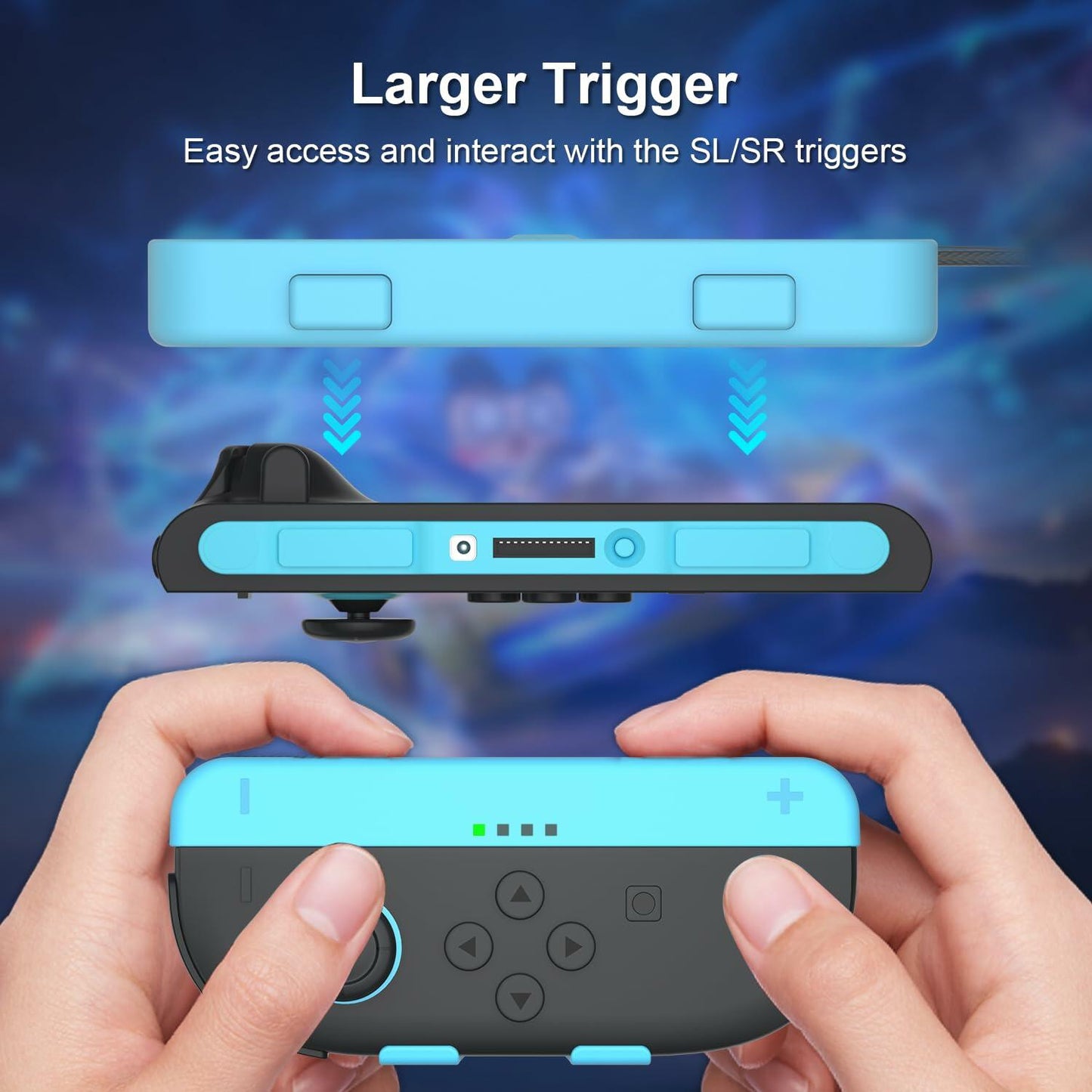 Gamorek Wrist Strap for Switch 2 Joy Con Controller 2 Pack Blue Orange