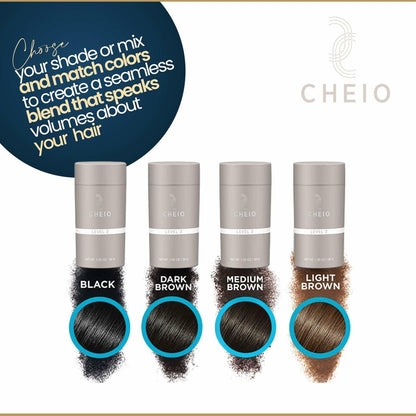 Cheio Hair Thickening Fibers Keratin Level 2 Light Brown 30g Bald Spots