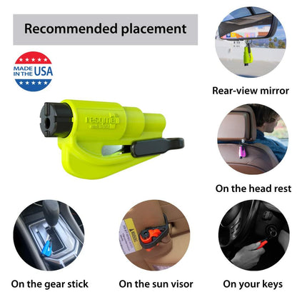 RESQME The Original Keychain Car Escape Tool, Made in USA, unisex-adult,