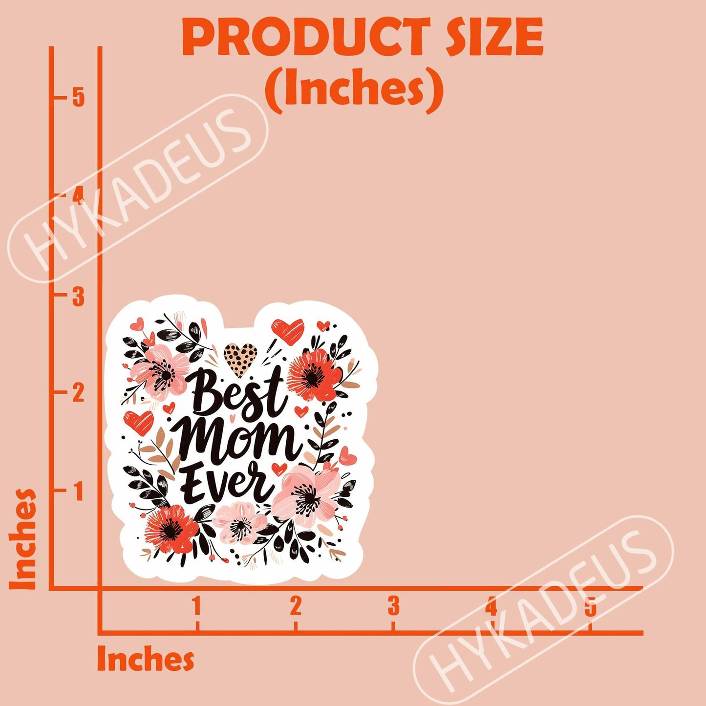 HYKADEUS in My Pregnant Era New Mom Waterproof Vinyl Stickers 3x2.5in 3Pcs