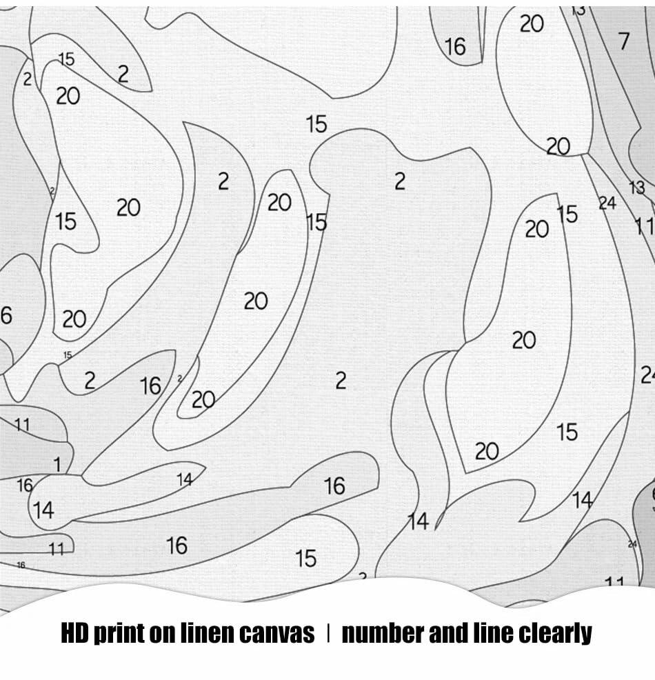 DoMyArt Paint by Numbers Kit Adult Beginner DIY Acrylic Nature 12x16 Framed