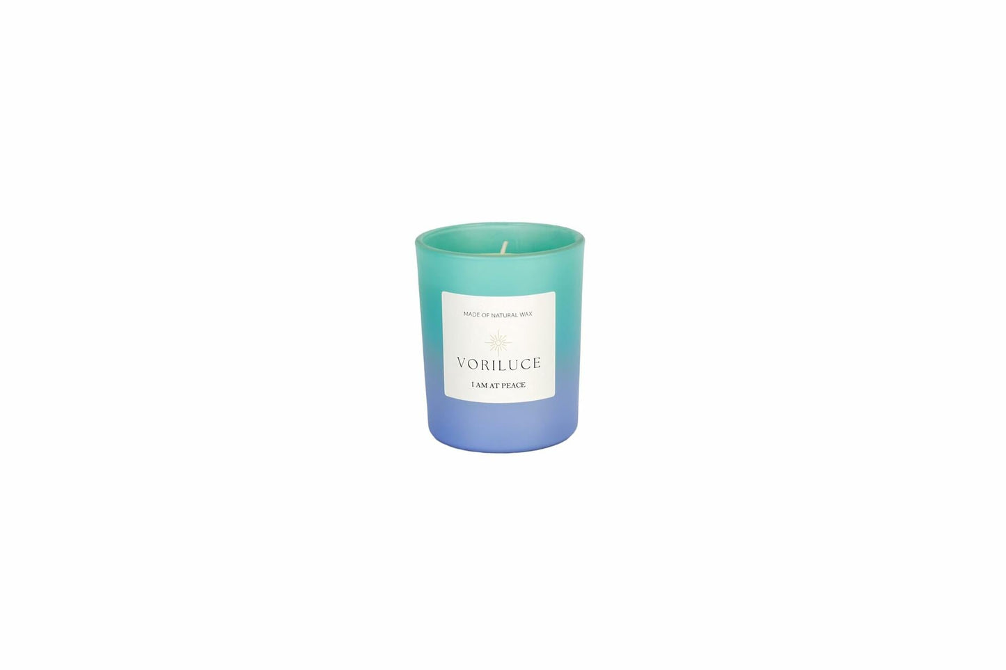 Voriluce Intention Scented Candle I AM at Peace Blue Lily 5.3oz Soy Wax