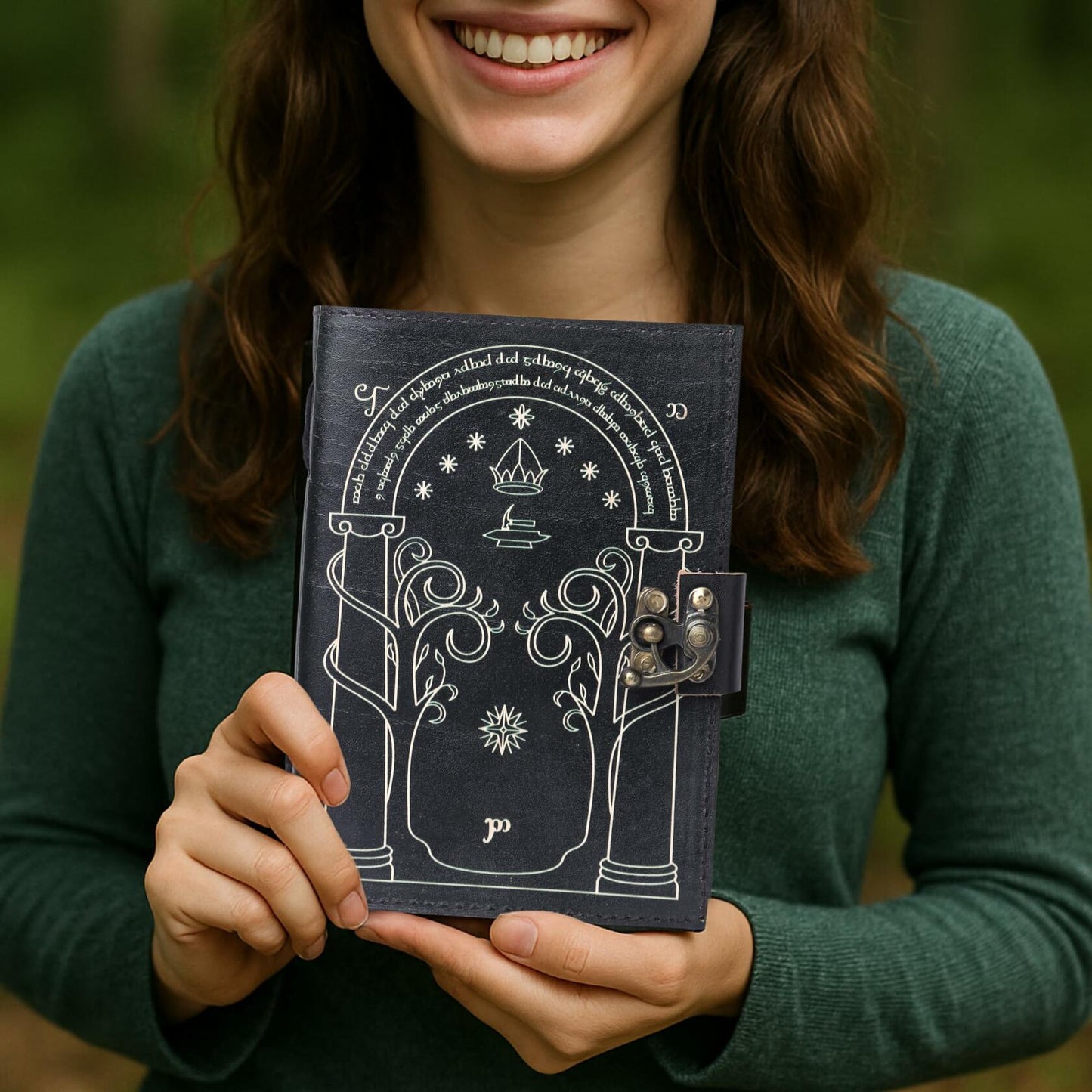 EHH Celtic Cross Leather Journal Hardcover Spell Book Vintage Diary Black