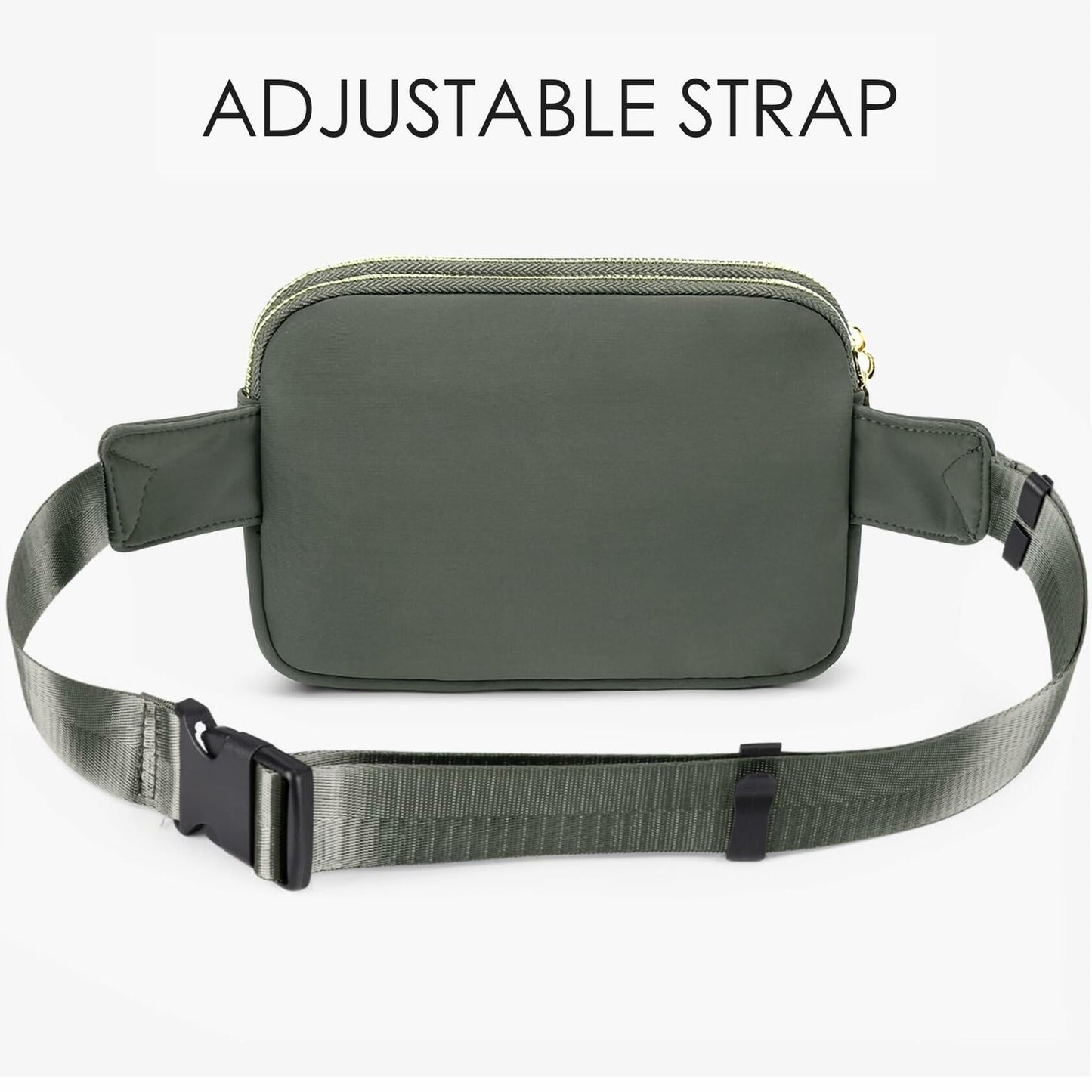 ZORFIN Fanny Pack Crossbody Belt Bag Adjustable Strap Brown One Size