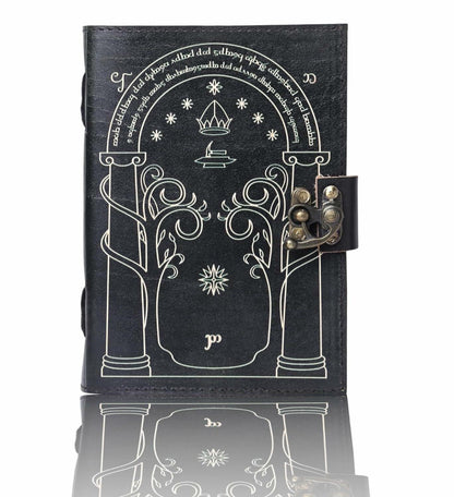 EHH Celtic Cross Leather Journal Hardcover Spell Book Vintage Diary Black
