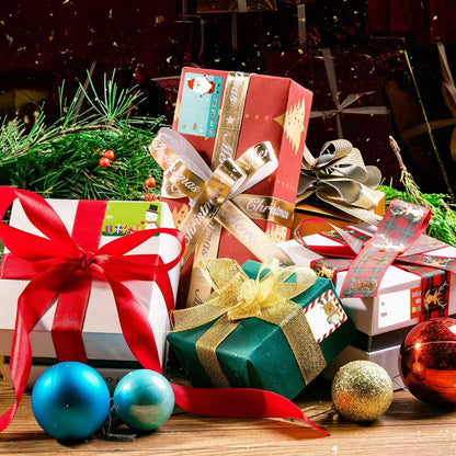 Taeekiy Christmas Gift Tag Stickers 300 Pcs Kraft Self Adhesive 2x3