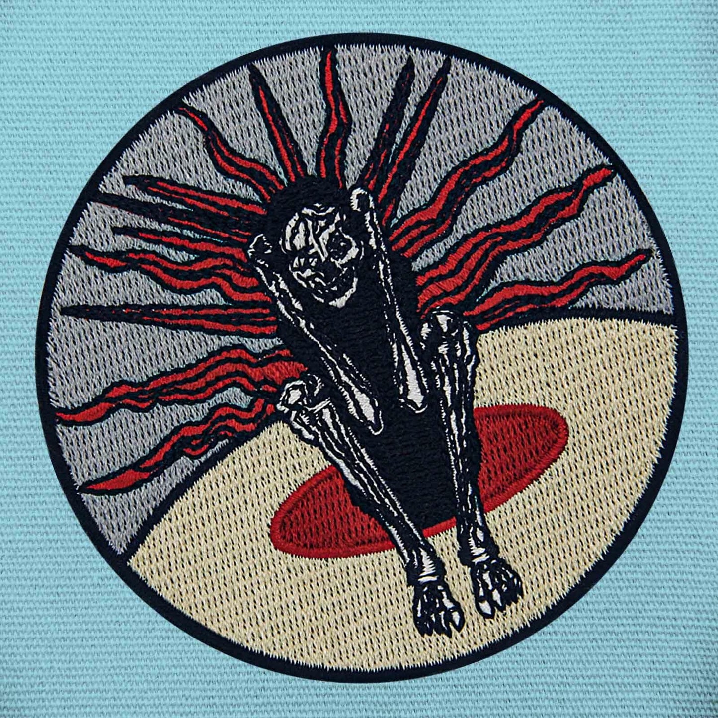 ZEGINs Introspection Heart Searching Patch Embroidered Applique Badge Iron On
