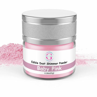 Glitter & Glitz Edible Drink Glitter Luster Dust Baby Pink 5g Cocktail Baking