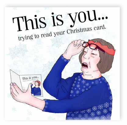 NotNiceThings Funny Christmas Card for Her Mum Wife - Cheeky Rude Joke