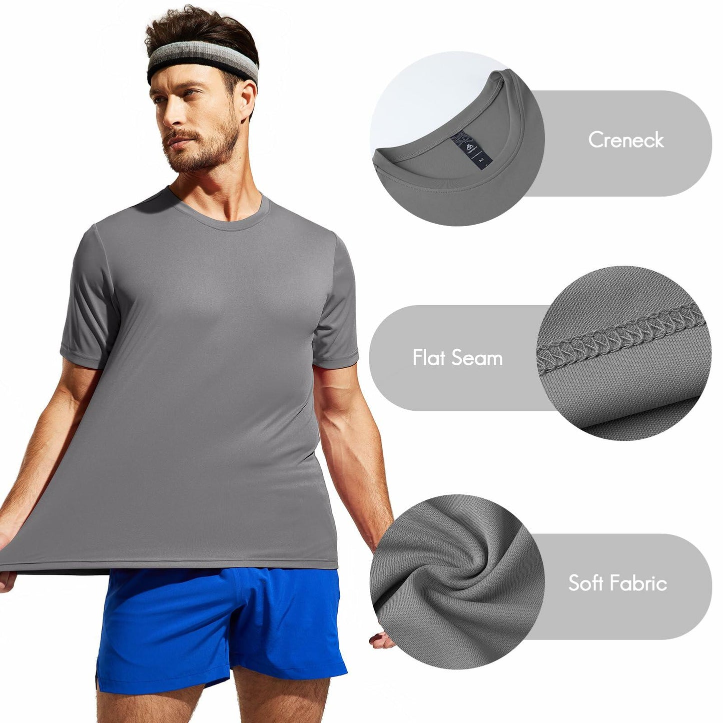 Haimont Dry Fit Athletic Running Shirt White Size L