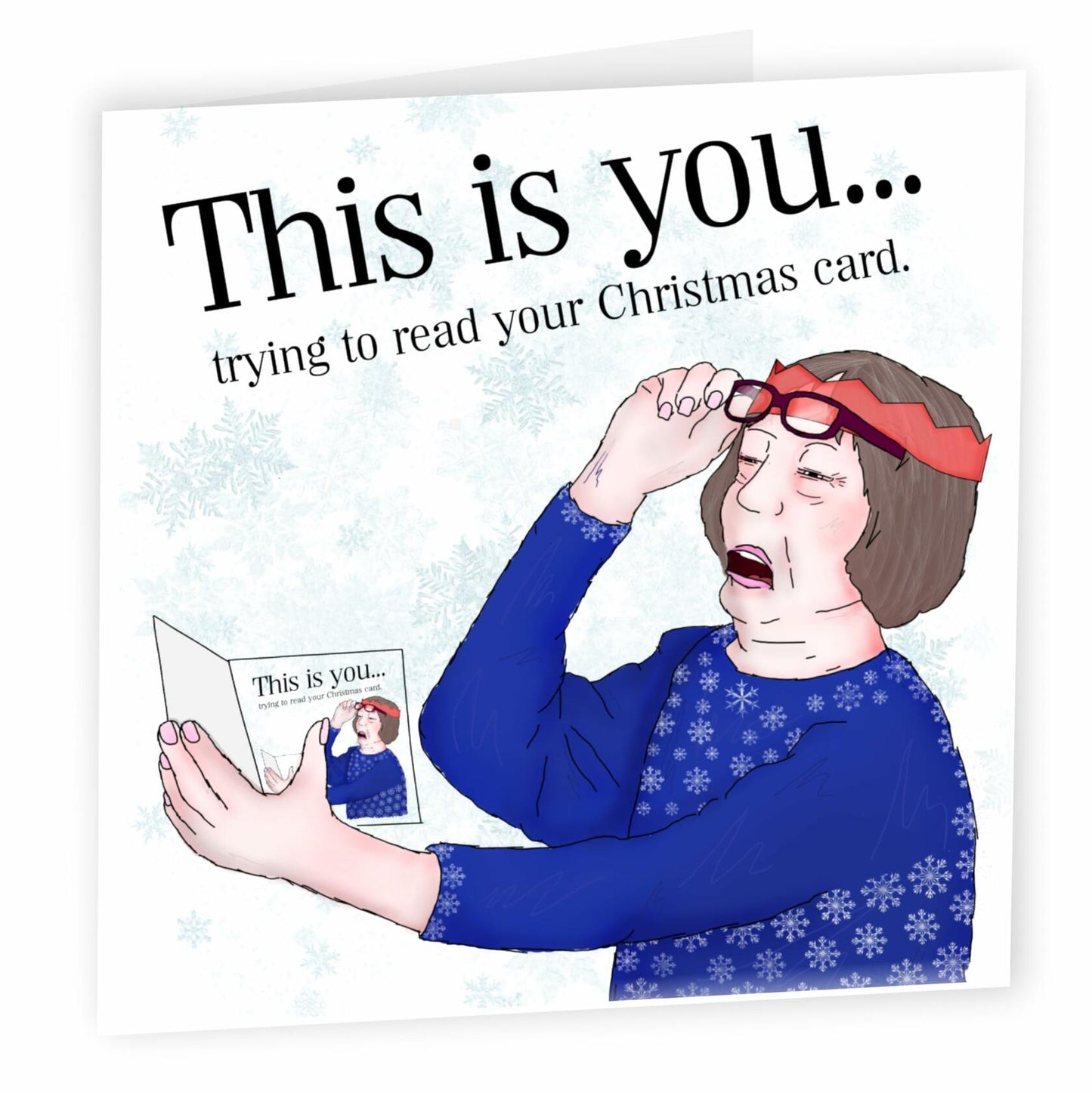 NotNiceThings Funny Christmas Card for Her Mum Wife - Cheeky Rude Joke