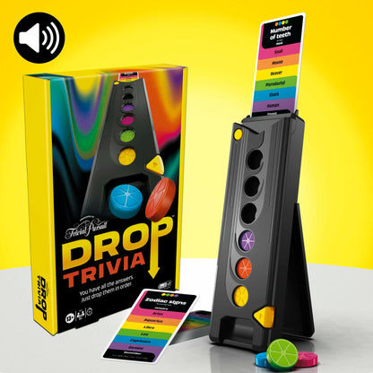 Drop Trivia Game | Electronic Party Game with Voice and Sounds | Ages 13+ | 2 or